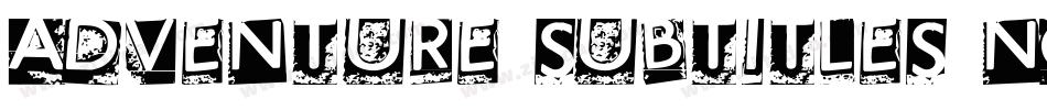 Adventure Subtitles Normal(1)字体转换